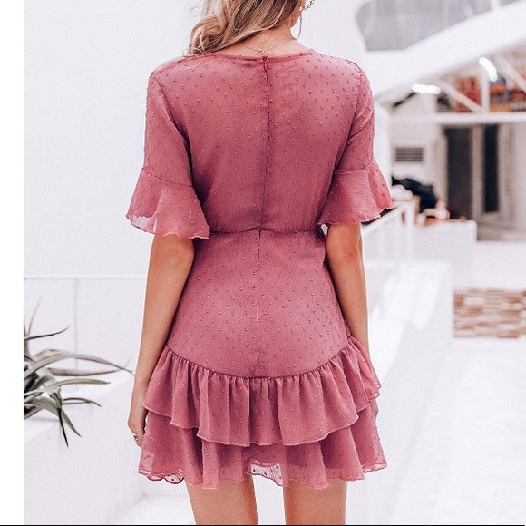 Pink Ruffle Dress - Picture 2 of 5